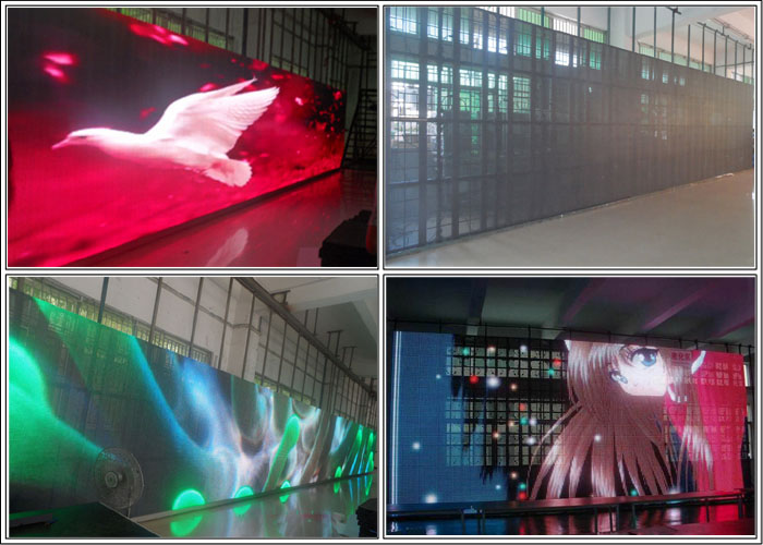 High Drafty Led Curtain Wall , IP65 Front Service LED Display For Commercial