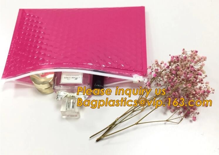 Custom Bubble Zip lockkk Packaging Bag Slider Padded Bag,Anti Shock Plastic PE Material Mailer Zip Lock Padded Bag /Slider