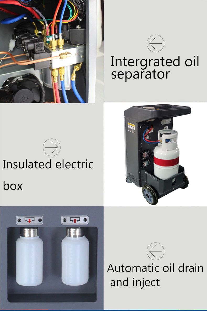 11CC Automotive Freon 1234YF AC Machine For Car A/C Recharge Recovery