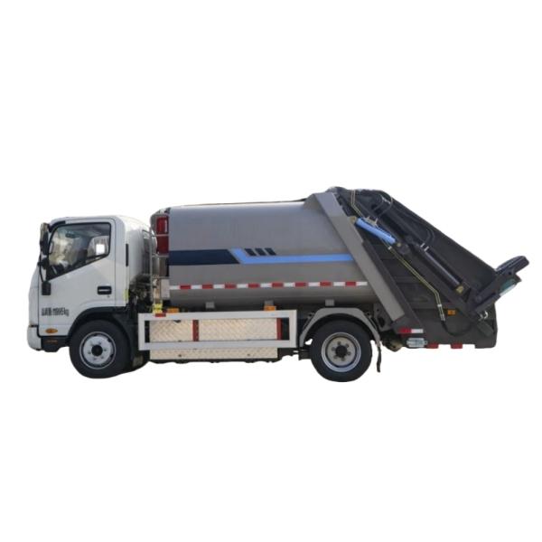 Quality JAC 8m3 Compactor Garbage Truck Rubbish Bin Collection Dump Truck Pure Electric Energy for sale
