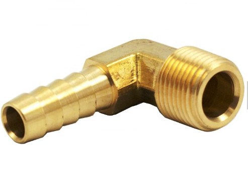 Oem Hose Connector Brass Hose Barb , ANSI 90 Degree Hose Barb