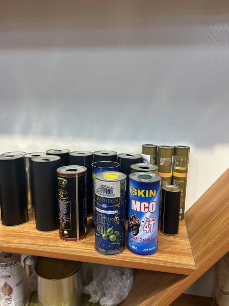 Custom Metal Liquid Packaging Container Oil Tin Box Olive Oil Can Painted Metal