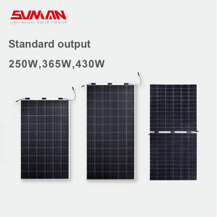 Compact and Powerful 2054*1080*2mm Flexible Solar Panels with Max-Power 430W