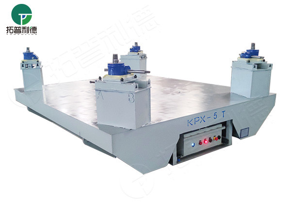 Foundry factory electric battery driven material transfer cart on rail