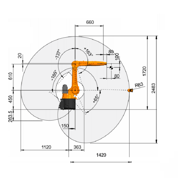 KR 10 R1420 Used Industrial Robot 6 Axis With Mig Welding Machine
