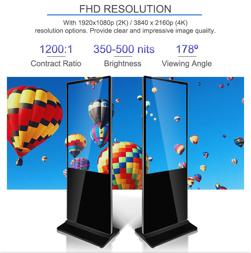 Wide Viewing Angle 49" TFT LCD Display Support Split Screen Mode
