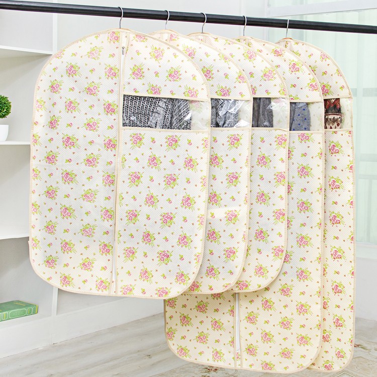 Non Woven Fabric Garment Dust Cover 100*70CM Waterproof Dustproof