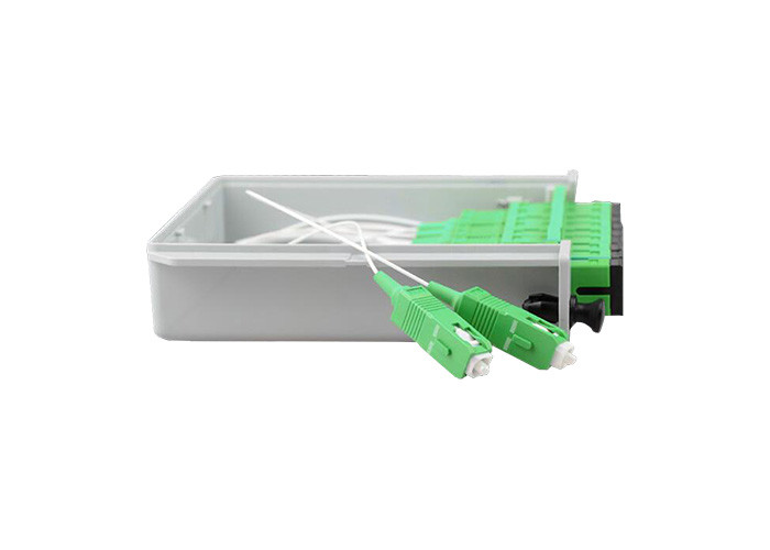 1x8 SC APC Fiber Optical Cassette PLC Splitter In Fiber Optic Box