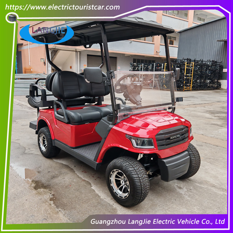 Four Seater Electric Car 48 Volt Club Car With Rear Brake Lights For Park
