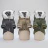 Buy cheap Solid Color Luxury Puppy Winter Clothes S-XXL Cat Dog Winter Coat With Hood from wholesalers