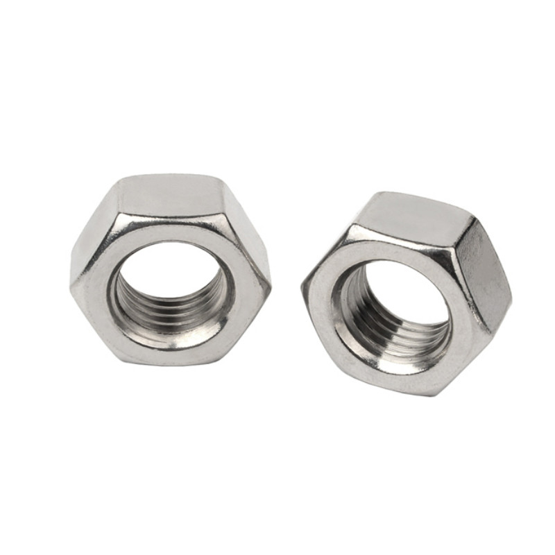 Inox Stainless Steel Hex Nut DIN934 Metric Sizes Coarse Thread Fine Thread A2-70 SS304 Hexagonal Nuts