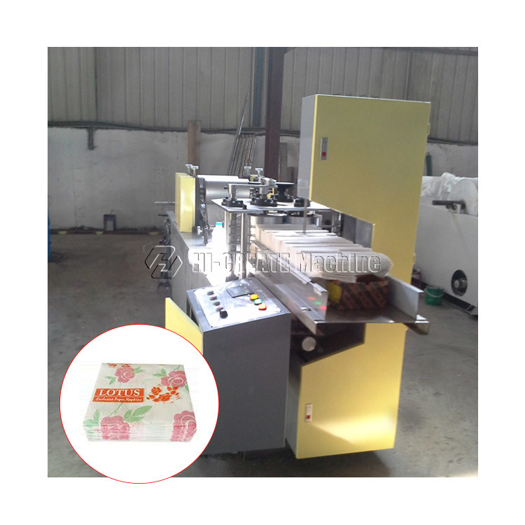4 color printing line 1/4 folded napkin machine