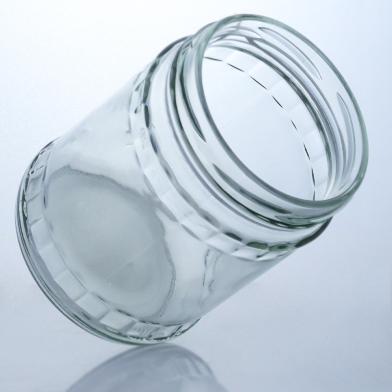 Clear Round Flint Glass Jar for Food Grade Production and Distribution