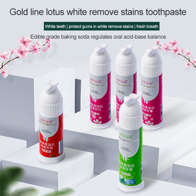 Variety of Flavors Teeth Care Pump Press Foam Toothpaste for Adult Teeth Whitening