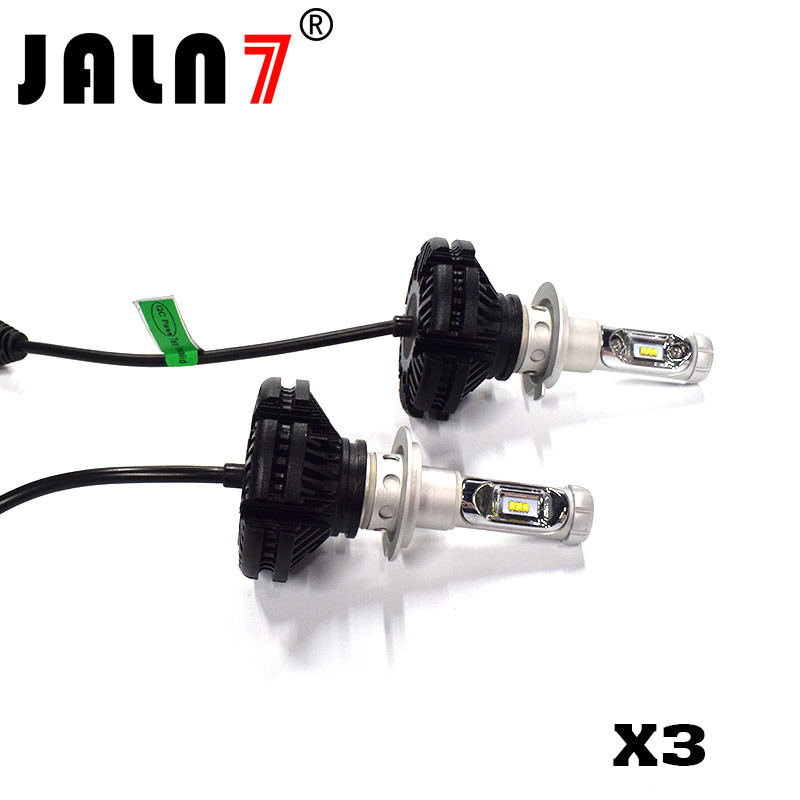 LED Headlight Bulbs JALN7 X3 LED Conversion Kits Extremely Super Bright H1/H4/H7/H11/9005/9006 50W 6000lm