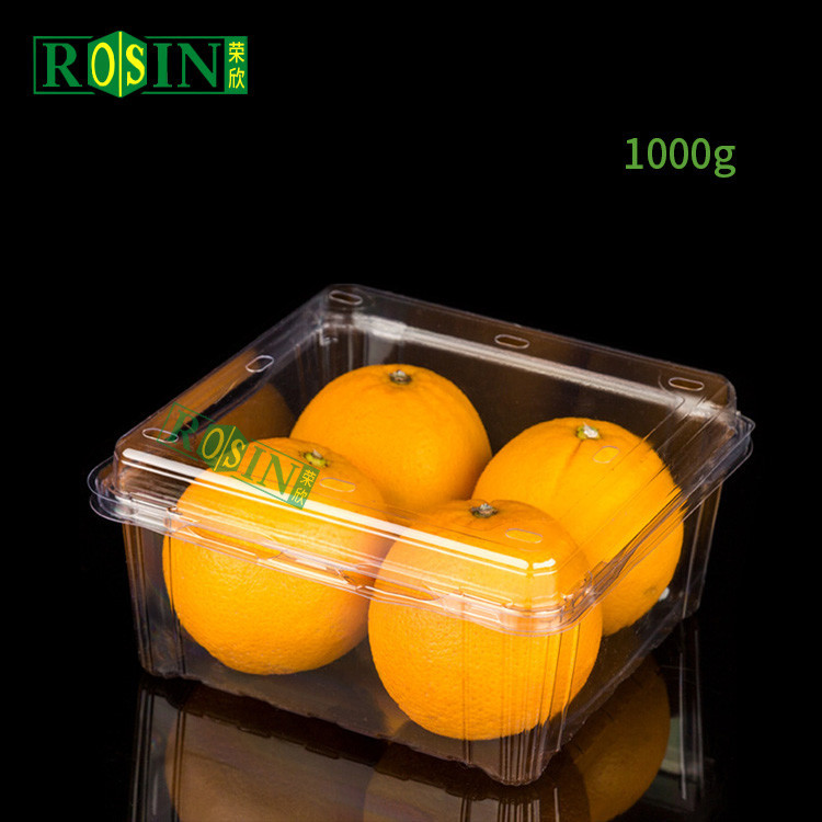 Custom Transparent Plastic Disposable Clamshell Flower Seedlings Transport Blister Pack for Flower Green Plants