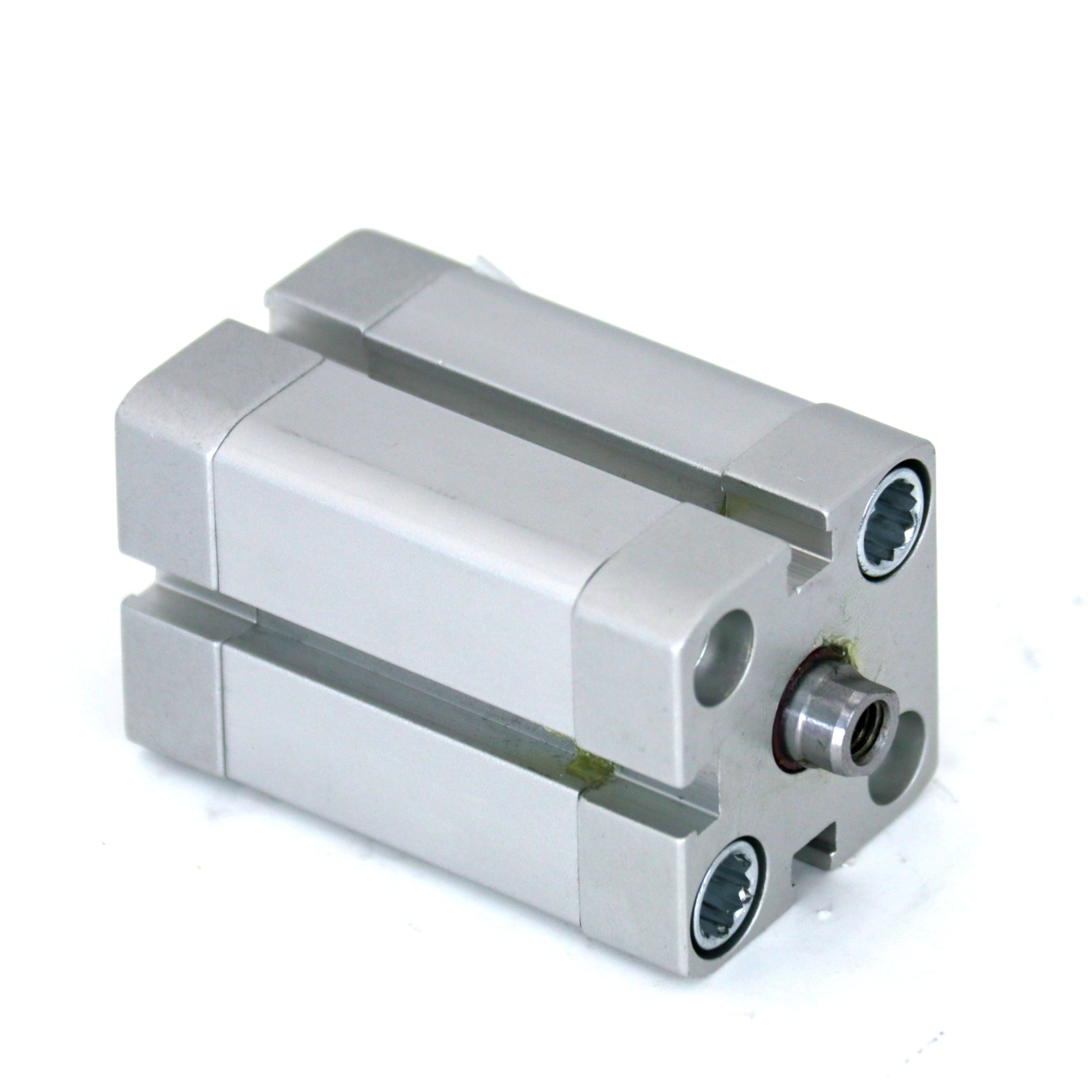 ADN-16-15-A-P-A 536221 Compact Double Acting Pneumatic Cylinder Stroke 15mm Aluminum Piston Rod Weight Male Thread