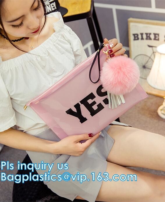 printed OEM logo slider zip lock bags, Slider Undergarment Bag With Lock, vinyl pvc A4 file bag with slider Zip lockkk