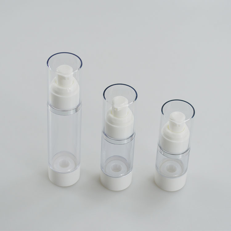 AS Collar Luxury 15ml 30ml 50ml Refillable Cosmetic Twist Vacuum Airless Serum Oil Lotion Spray Pump Bottle