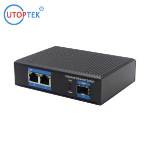 UT12F-SFP unmanaged industrial 2x10/100Base-Tx + 1x100M-Fx SFP ethernet switch