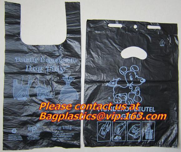 Heavy Duty Custom Biodegradable PE Dog Poop Pet Waste Bags with Disenpser,