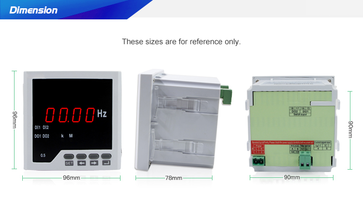 96*96 new frequency meter for complete cabinet
