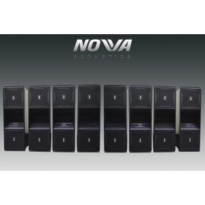 Active Line Array Sound System , Ground Stack Line Array Powered Speakers