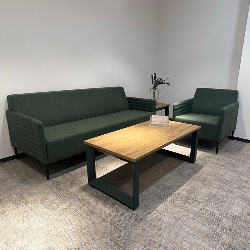 Factory Price Green Fabric Office Furniture Luxurious Office Sofa Set