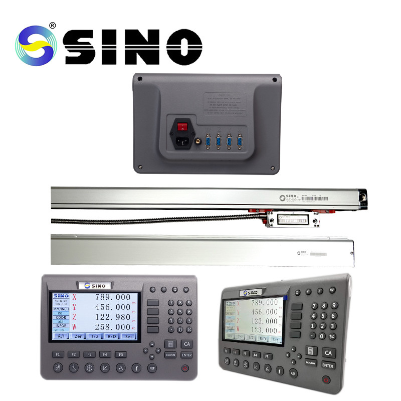 SDS200 DRO Metal LCD SINO 4 Axis SINO Digital Readout System With Linear Encoder Kit For Milling Machine