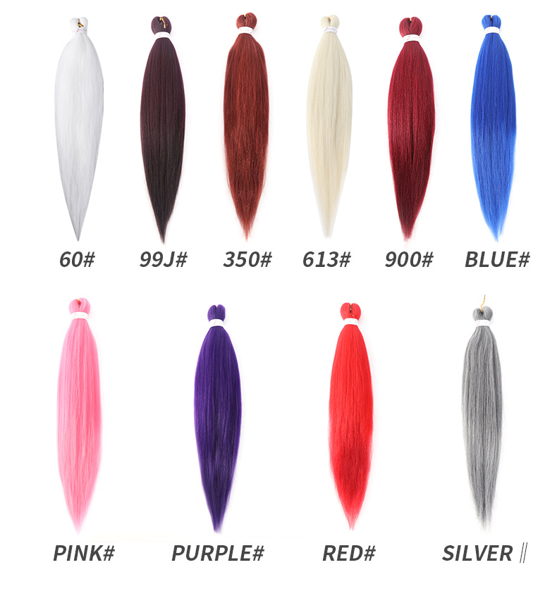 Material Ombre Crochet Braiding Hair Expression Pre Stretched Hair With 100g Weight