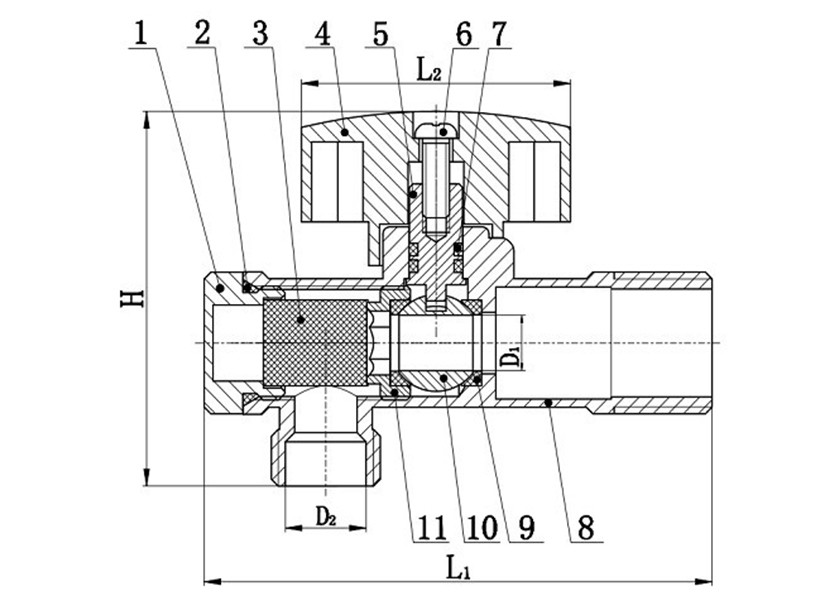 Forged Zinc Angle Valve 90 Degree Brass Angle Valve ISO228 BSP NPT Thread