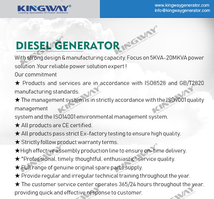 Kingway 250KVA 200KW Silent DG Generator Set Powered By VOLVO Engine