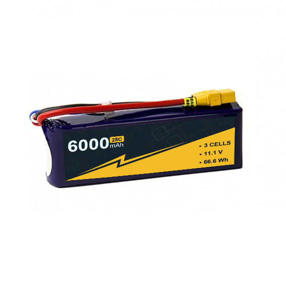 High Capacity 25C-50c 6000mah 3s Lipo Battery For RC Drone Boat FPV Car