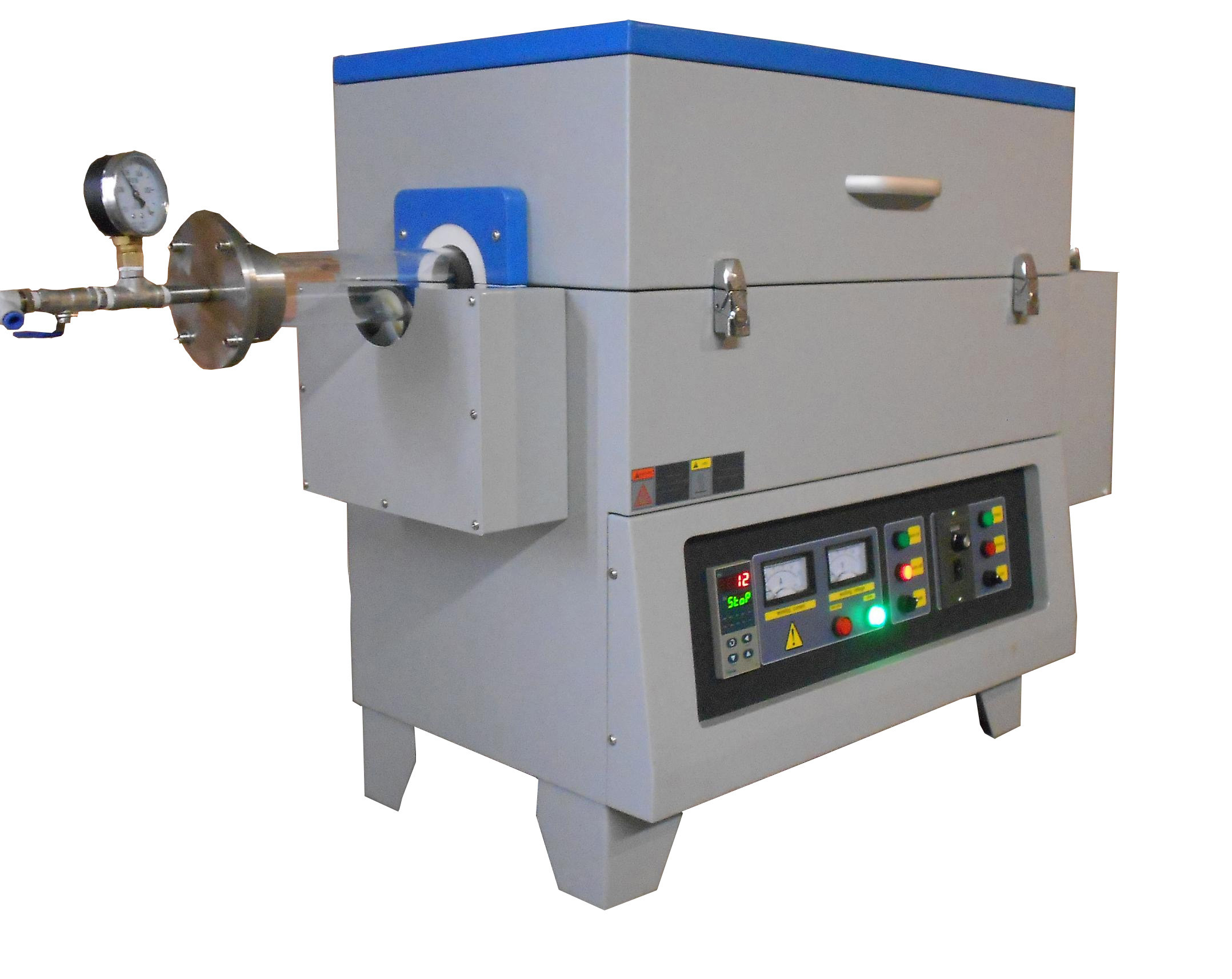 Resistance Wire Rotating Tube Furnace , 2 Hating Zones Ultra High Temperature Furnace