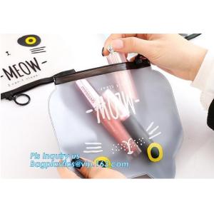 portable toilet vinyl non-toxic odorless clear transparent PVC slider zipper bag