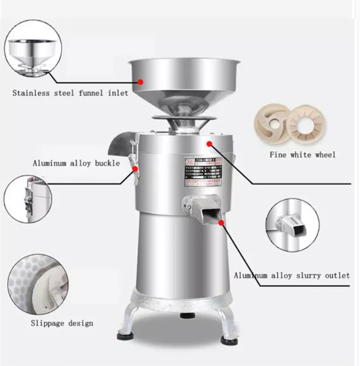 Stainless Steel Soybean Milk Extractor Soybean Grinder Soymilk Maker Only Grinding Soybean Milk Function