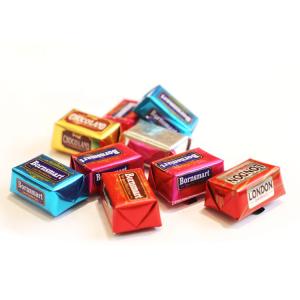 Silver Small Chocolate Fold Wrapping Machine for Candy Product Size 100*155*76