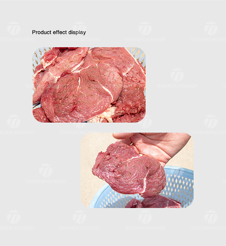 75KG Large automatic meat stripping machine commercial tenderizing meat stainless steel equipment