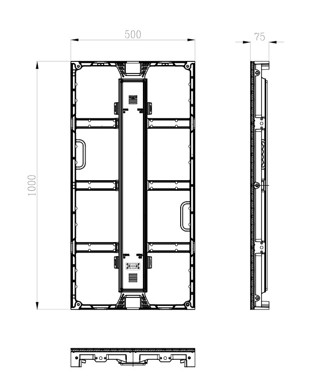 SMD 1R1G1B Rental LED Display Screen , P4.81 Indoor Led Billboard Die Casting aluminum
