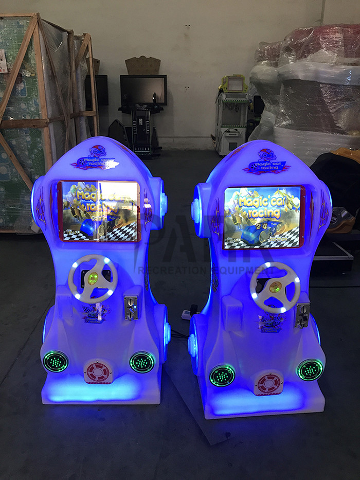 Car Racing Game Machine For Kids , Arcade Simulator Driving Video Game Machine