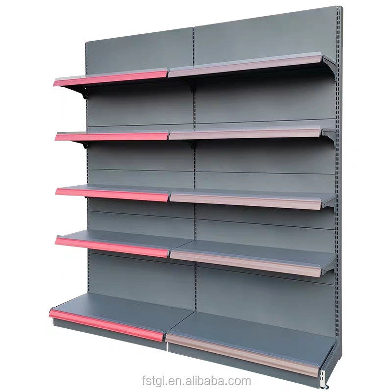 Multifunctional Supermarket Shelf Rack Convenience Store Display Shelf Powder Coating