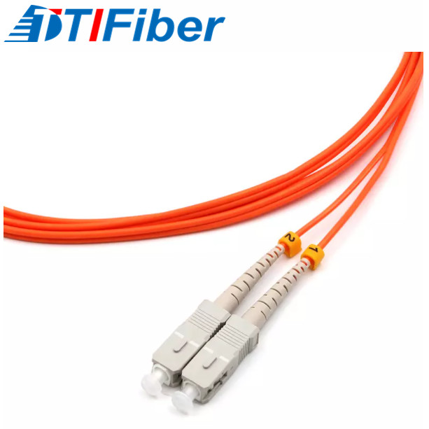 OM2 0.2dB Multimode Fiber Optic Patch Cord LC UPC To SC UPC
