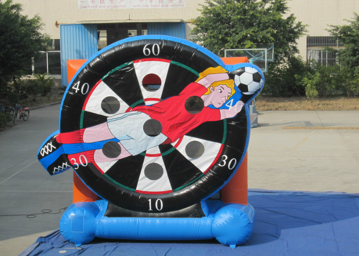 Attractive Children Inflatable Football Games Inflatable Soccer Arena 4 X 5m Customized