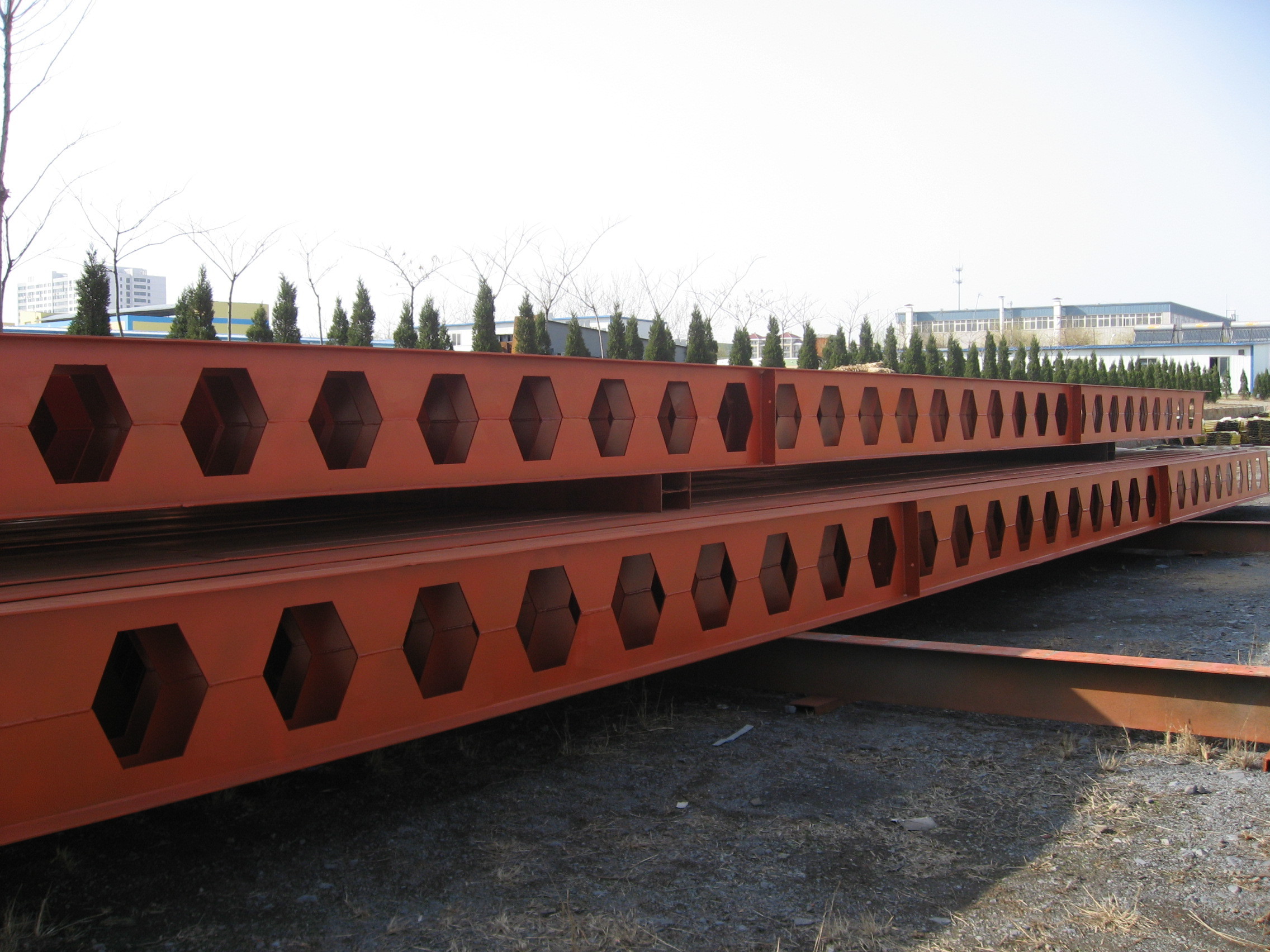 Welders Processed Honeycomb Steel Beam Fabrication Service Custom Structural Metal