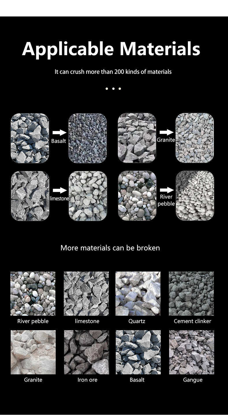 Heavy Hammer Crusher River Pebbles Quicklime Sandstone Granite