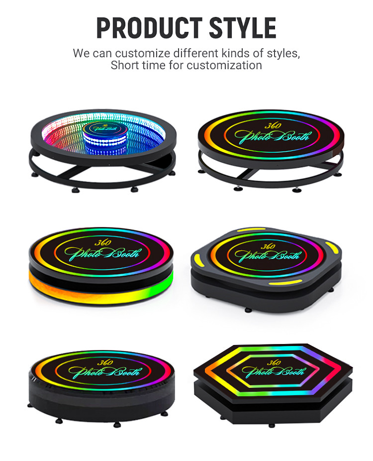 App Control 360 Spinning Photo Booth IPad Selfie Automatic Spin 360 Photo Booth