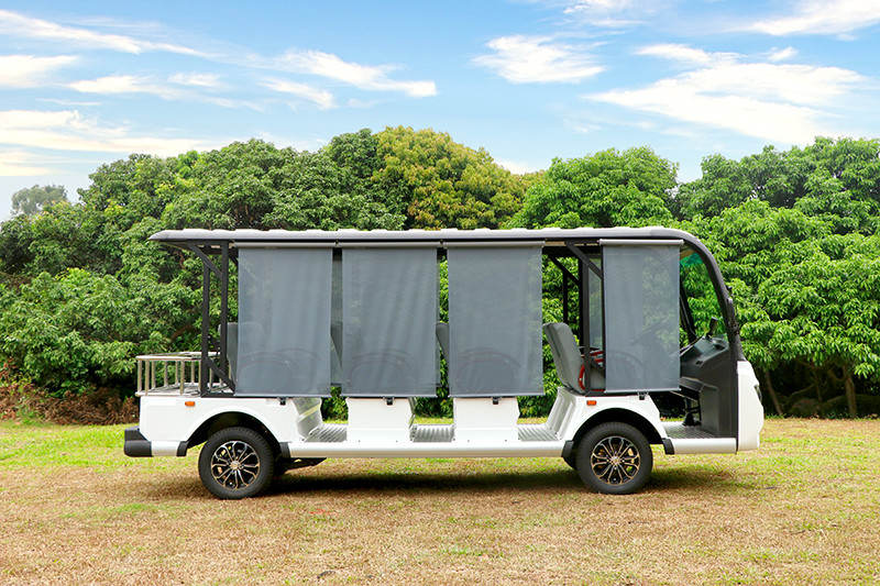 EcoGolf Shuttle Bus 8 Passenger With 72V Lithium Ion Battery For Leisure Tours