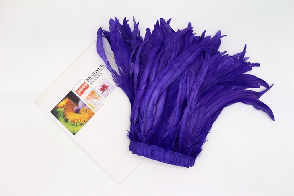 10-12 inch Rooster Coque Feather Fringe Trim for Quick Shipping DHL UPS FEDEX EMS TNT
