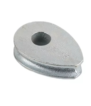 Rust Coloured Ductile Iron 28mm Solid Rope Thimble