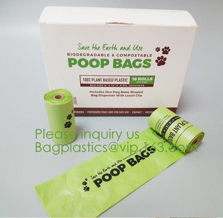 Eco friendly Compostable Biodegradable commercial bags,100% Environment Friendly Compostable Cornstarch Garbage Bags pac